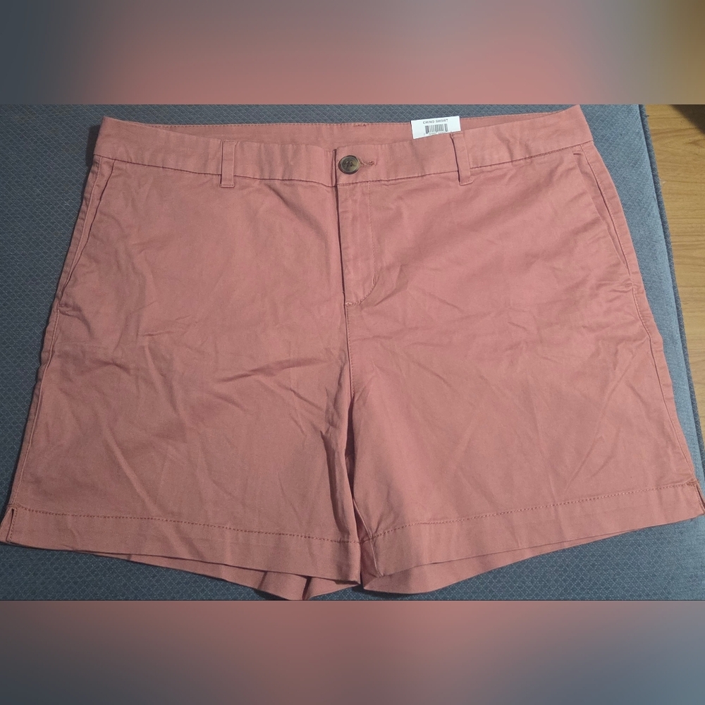 Style & Co. Women's Chino Shorts Pink Size 18